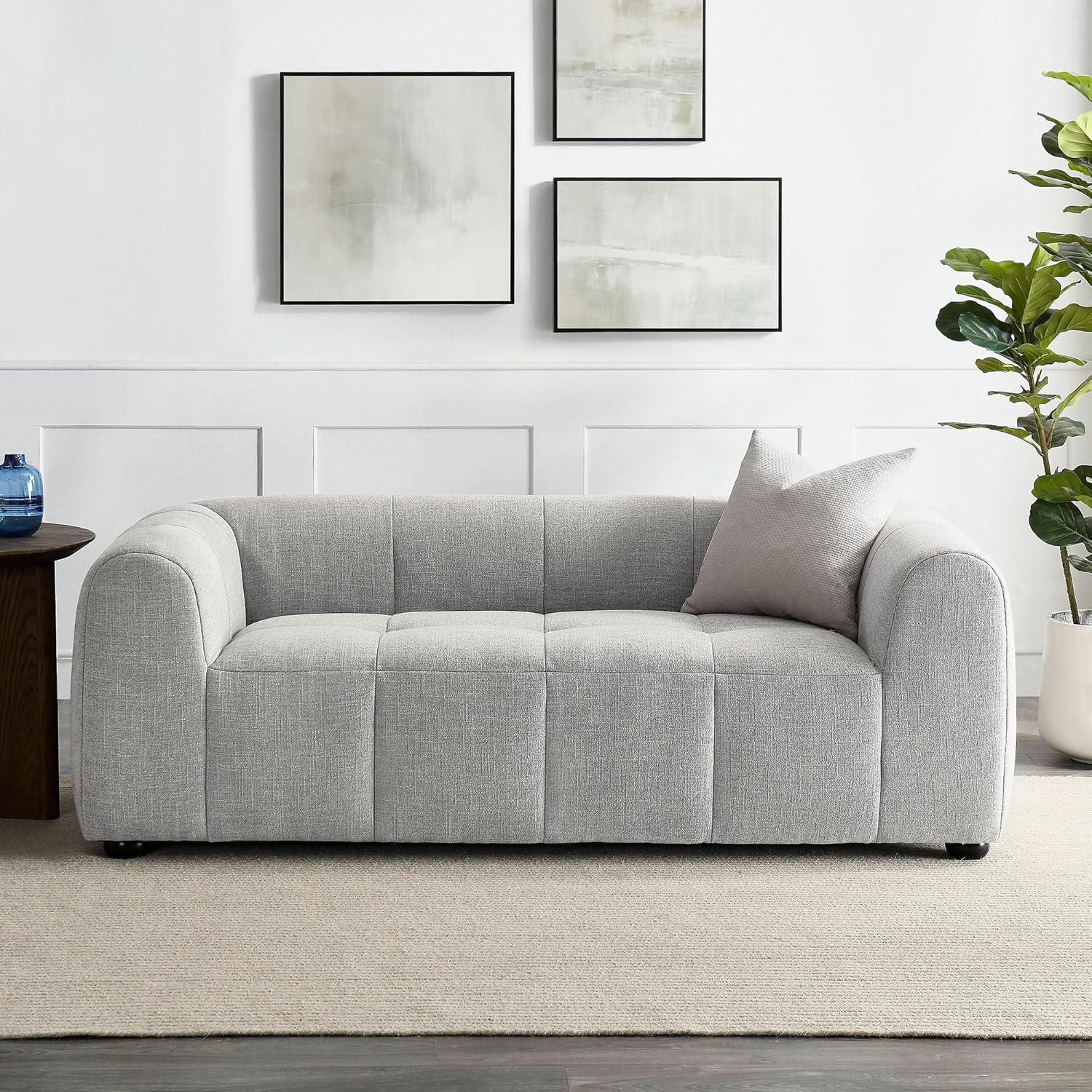 Modway Liana Love Seats, Pewter