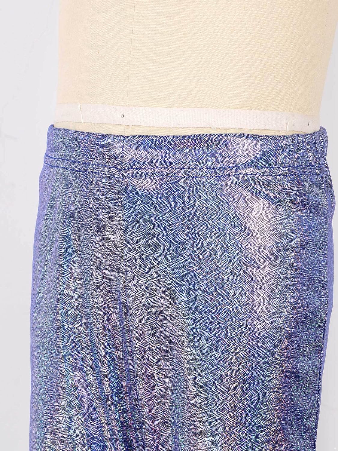 Freebily Kids Girls Shiny Metallic Dance Pants Jazz Hip Hop Modern Flare Dance Tousers Elastic Waist Bell Bottoms Dancewear