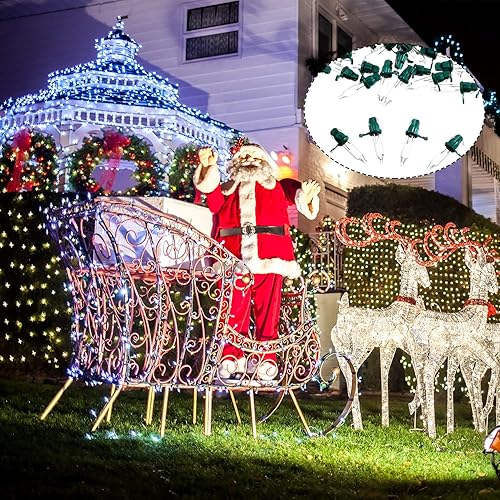 Miniatura 7 de Mudder 200 bombillas de repuesto para árbol de Navidad de 2.5 V, 0.425 W, mini bombilla de repuesto de alambre incandescente, luces preiluminadas