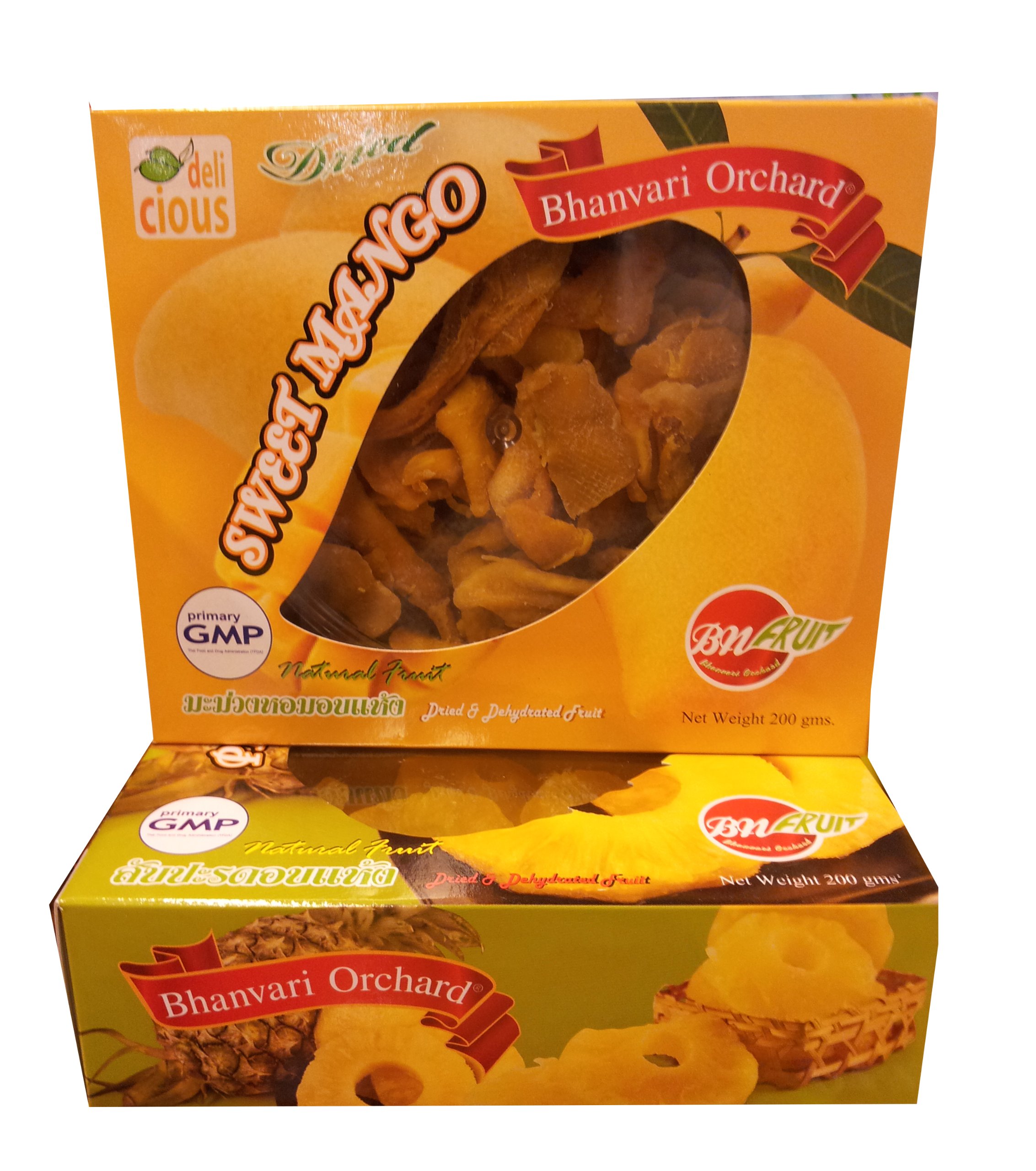 Dried Fruit Sweet Mango Bhanvari Orchard Brand Thailand 200 G 1 Pack
