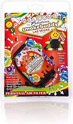 Smoke Buddy smokebuddy Original Vegas BlackRed Surtido Filtro de aire personal y filtro de aire personal Jr Black