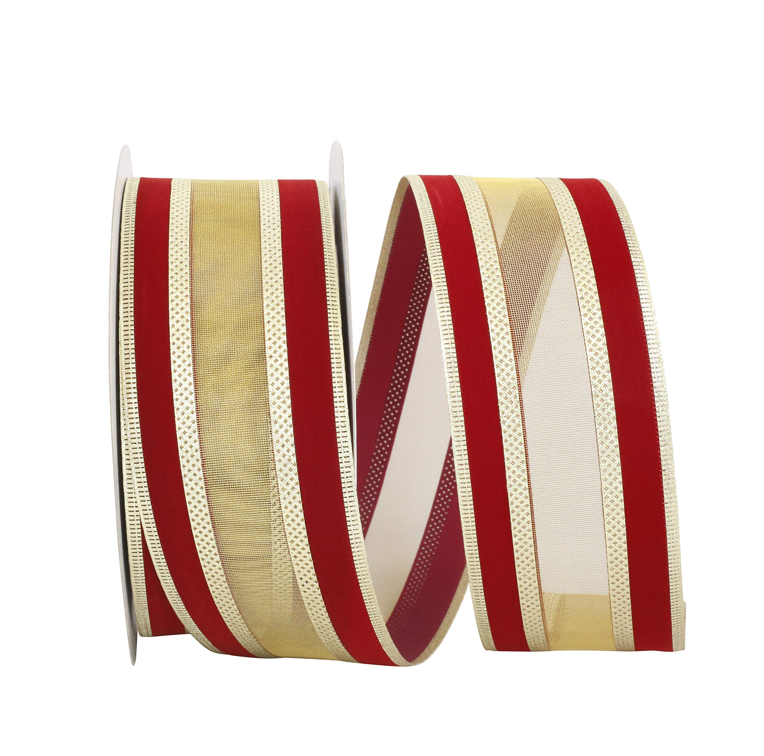 Ruban rouge écarlate de haute qualité 6,3 cm x 22,9 m