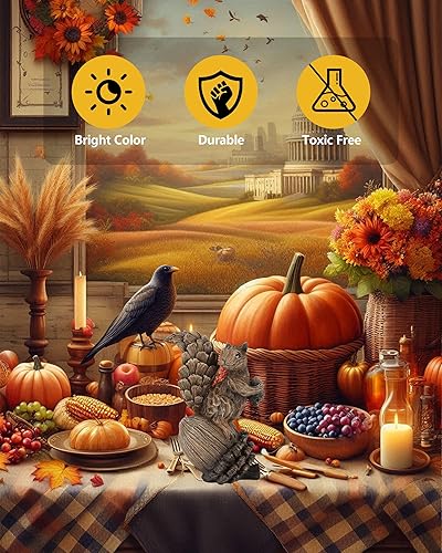 Miniatura 4 de Figura de ardilla de resina hecha a mano en piña, 8 pulgadas, estatua de animales del bosque para otoño, invierno, primavera, verano, decoración de