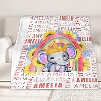 Vista 166 de Custom Name Blanket Throw Personalized Blanket for Kid with Names Customized Blanket with Name for Baby,Custom Blanket,Gift for Birthday Letter