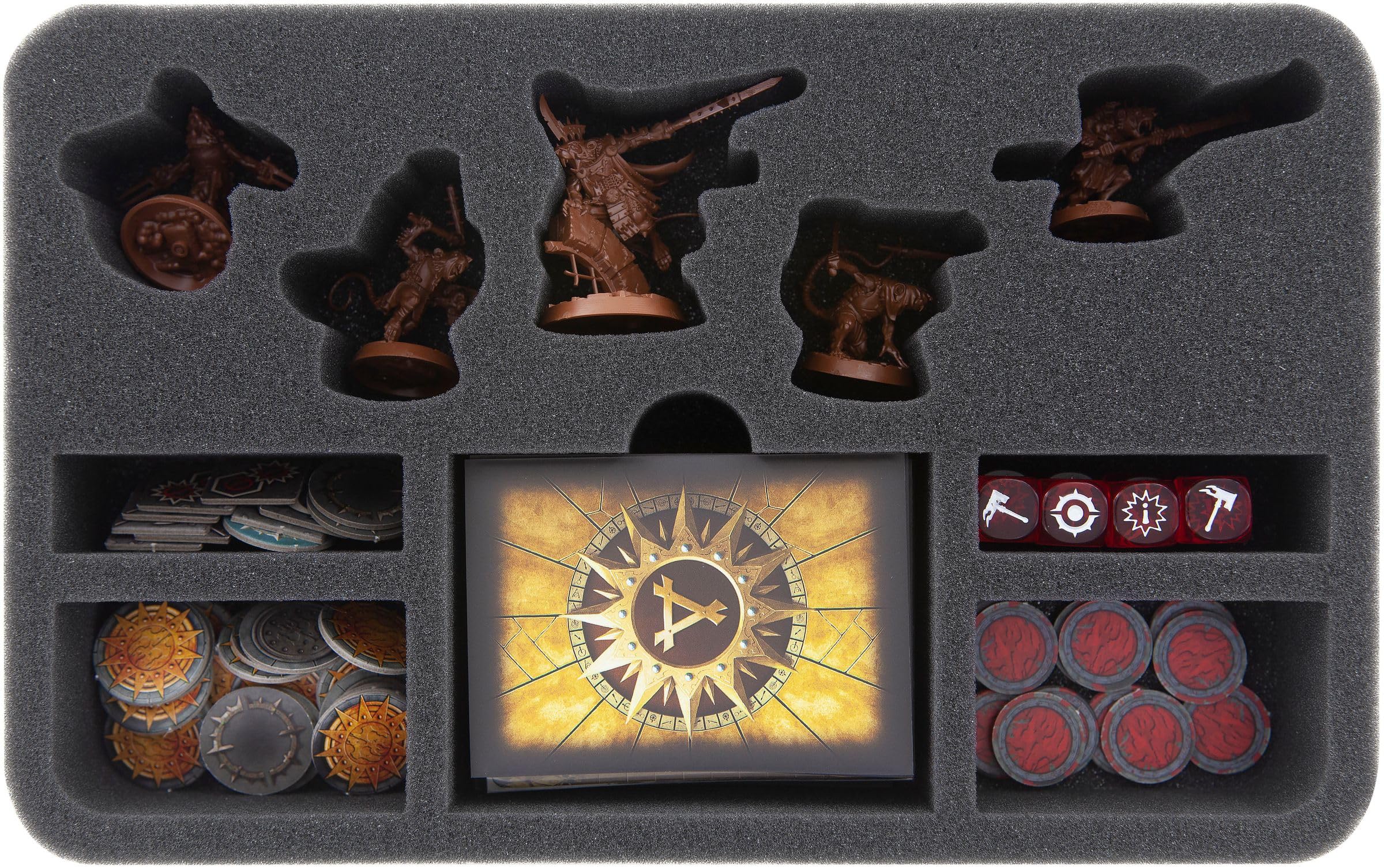 Feldherr Lagerbox FSLB150 kompatibel mit 6 Warhammer Underworlds Shadespire Kriegerscharen