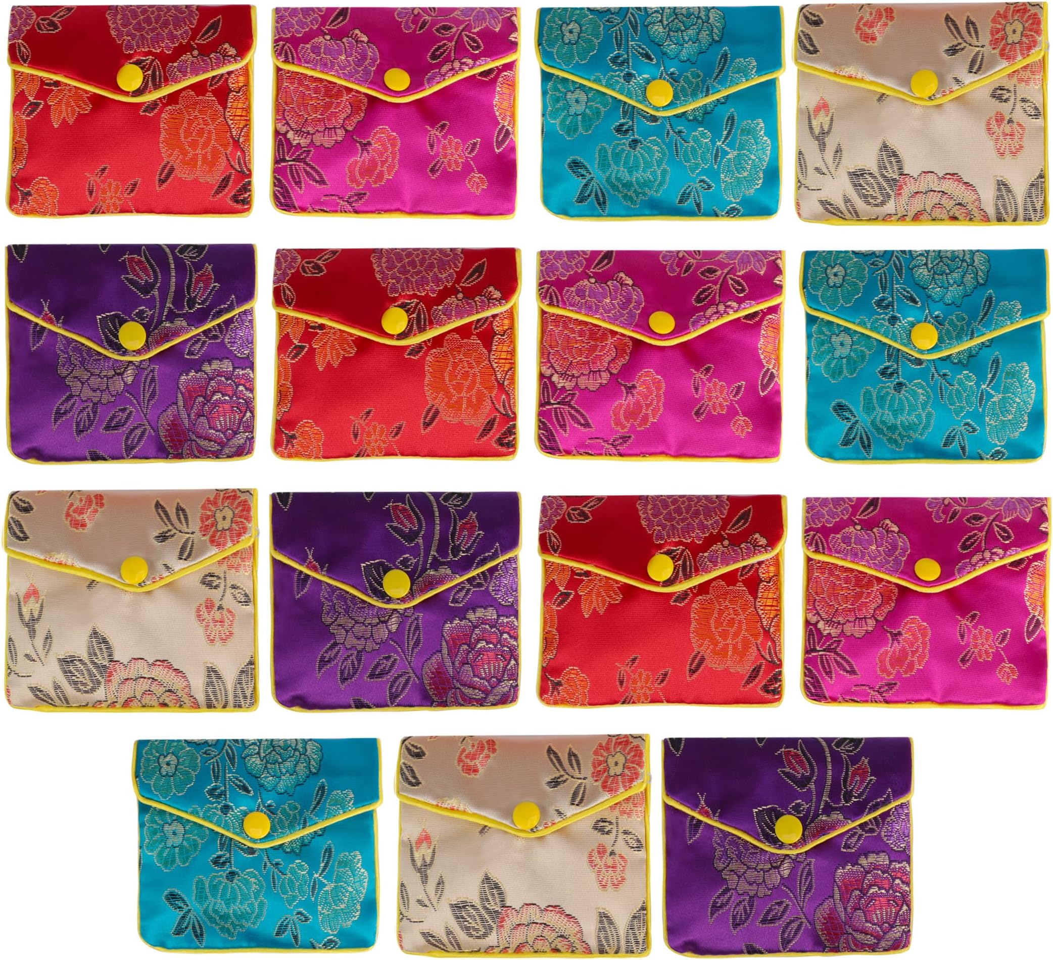 XIUQILAIXIUQILAI Christmas Gifts for Women, 15Pcs Jewelry Bags, Small Travel Jewelry Organizer Zipper Pouch, Birthday Gifts for Women Granddaughter Grandma, Teen Girl Gifts Trendy Stuff, Mini Pouch