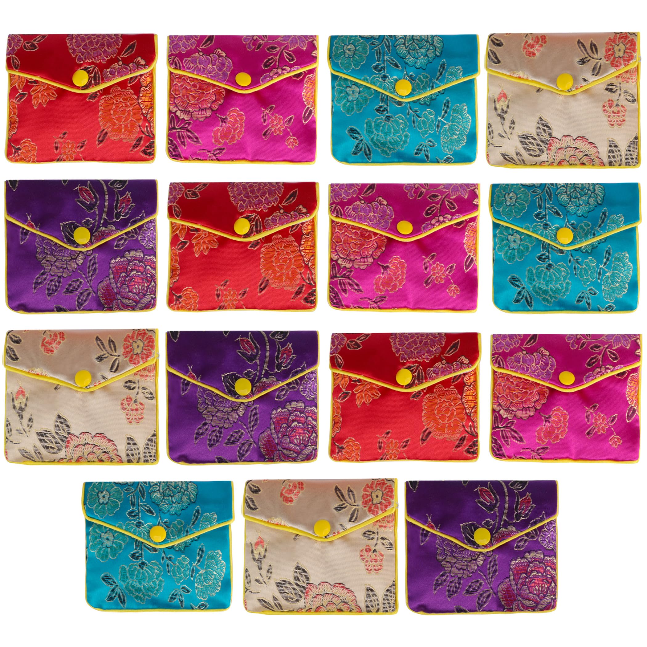 XIUQILAIXIUQILAI Christmas Gifts for Women, 15Pcs Jewelry Bags, Small Travel Jewelry Organizer Zipper Pouch, Birthday Gifts for Women Granddaughter Grandma, Teen Girl Gifts Trendy Stuff, Mini Pouch