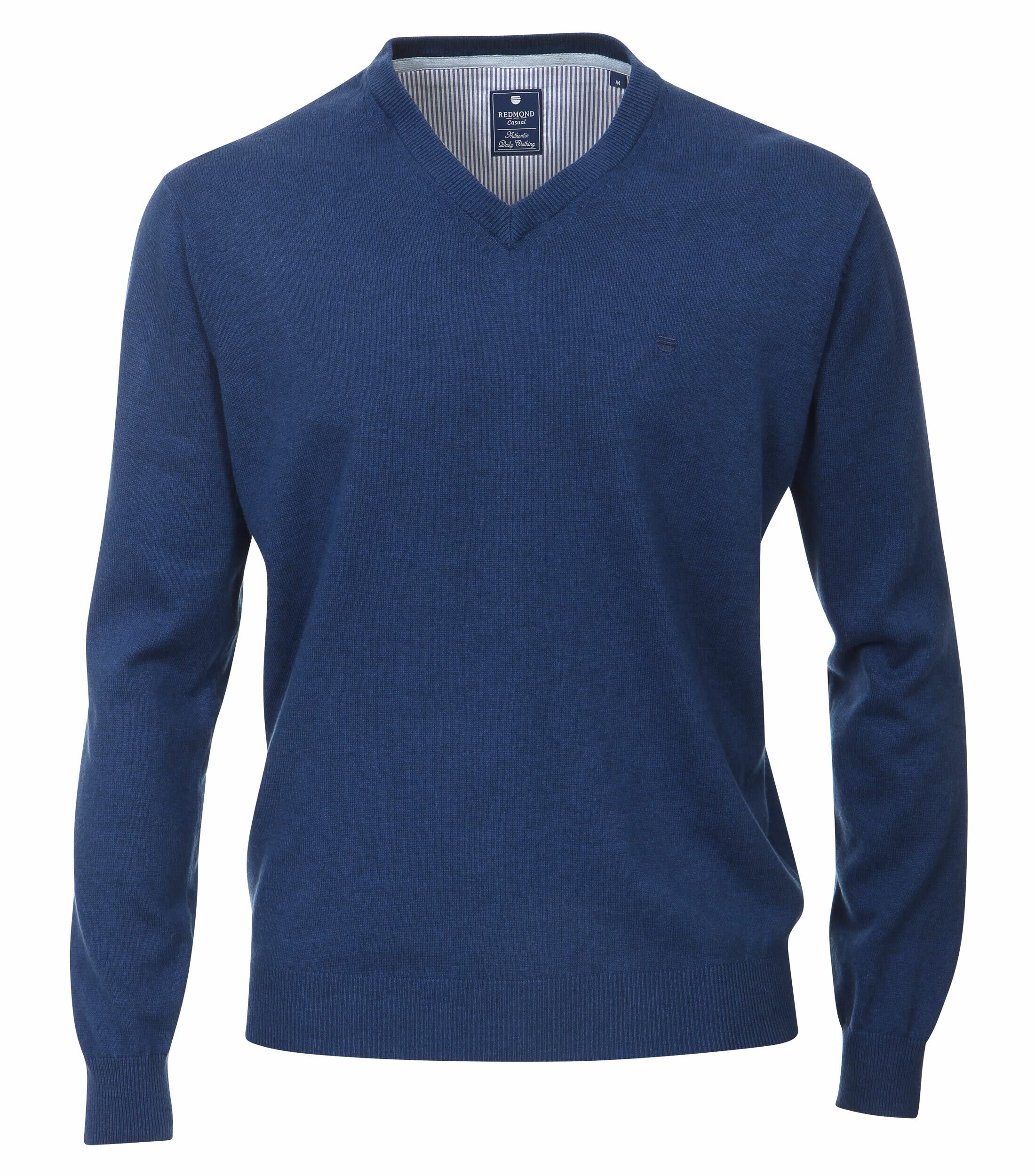 Redmond Men's Blue Casual Jumper 600 100% Cotton Dark L