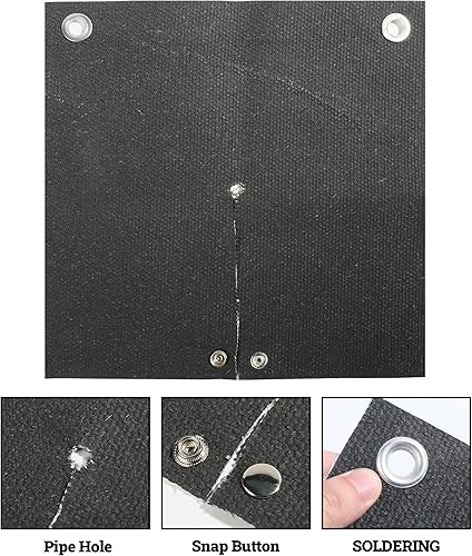 Miniatura 3 de Zlirfy Manta de soldadura, almohadilla de soldadura con escudo térmico, almohadilla protectora de llama de 12 x 12 pulgadas, antorcha de propano con