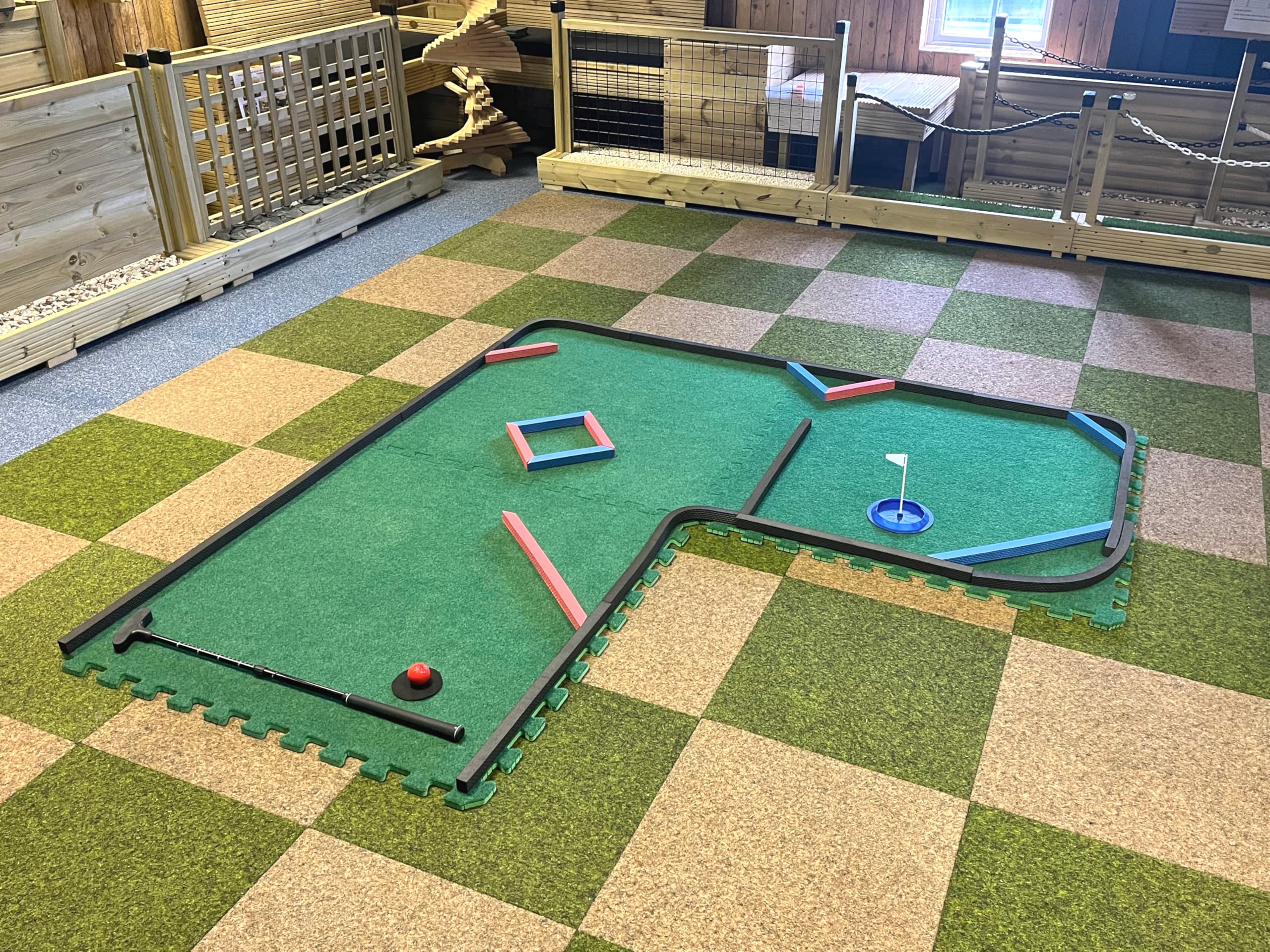 Create Your Own Mini Crazy Golf Course - Indoor Outdoor - Kids & Adults (3 Section Course)