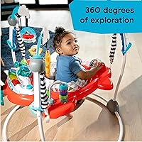 Vista 6 de Baby Einstein Ocean Explorers Airplane Adventure Centro de actividades saltador interactivo 2 en 1 para bebé con luces a partir de 6 meses