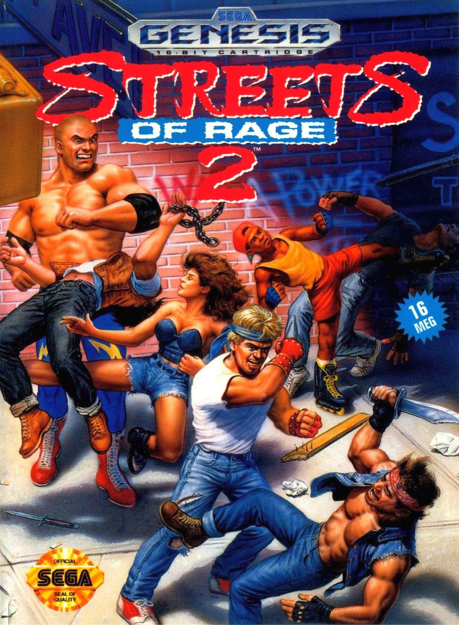 ELITEPRINT Street of Rage 2 Mega Drive Classics Retro Poster A3 on 250gsm Print Material Nintendo Arcade Games Room Reproduction