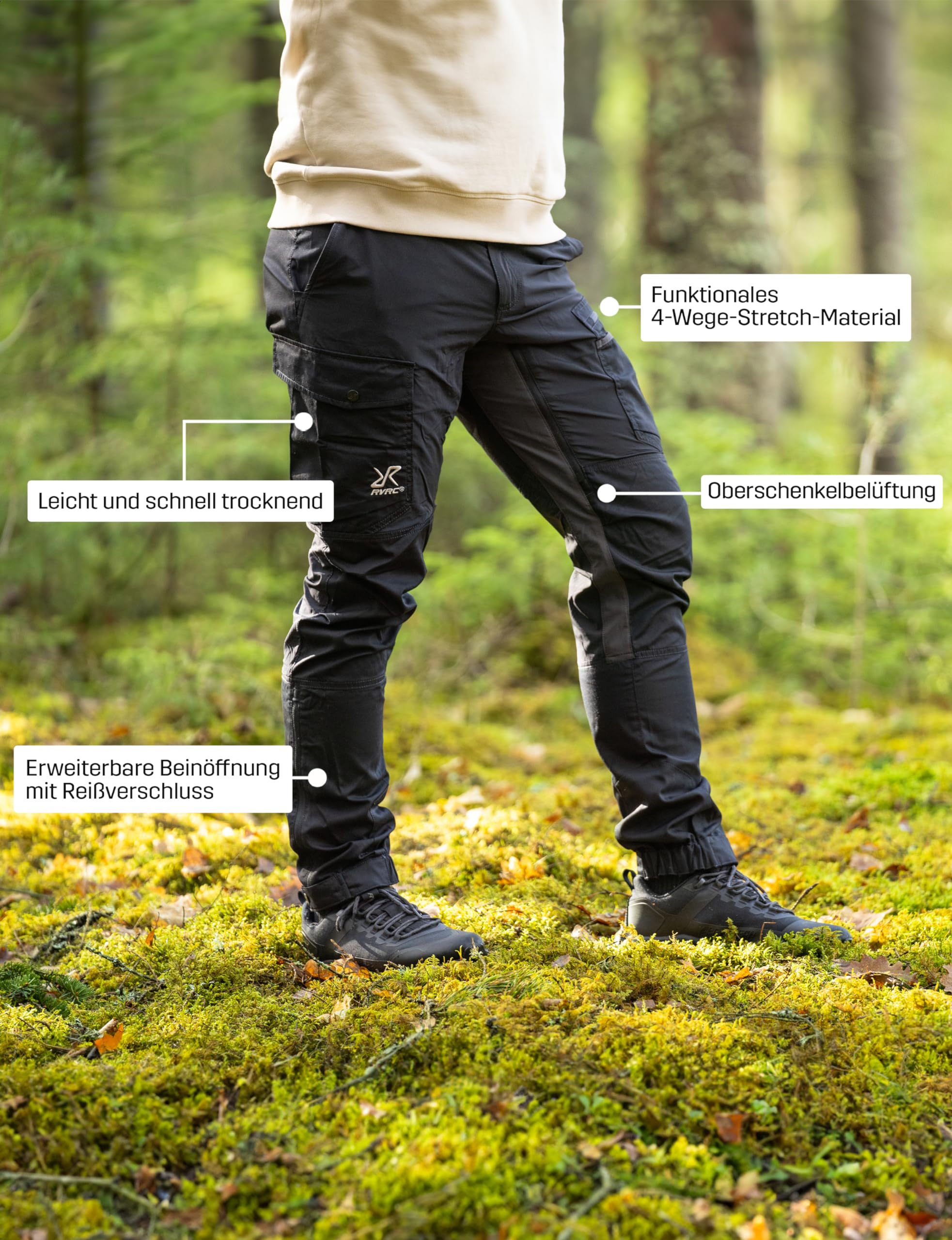 RevolutionRace Rambler Lightweight Pro Pants für Herren, Leichte Outdoor-Hose und Wanderhose für Herren