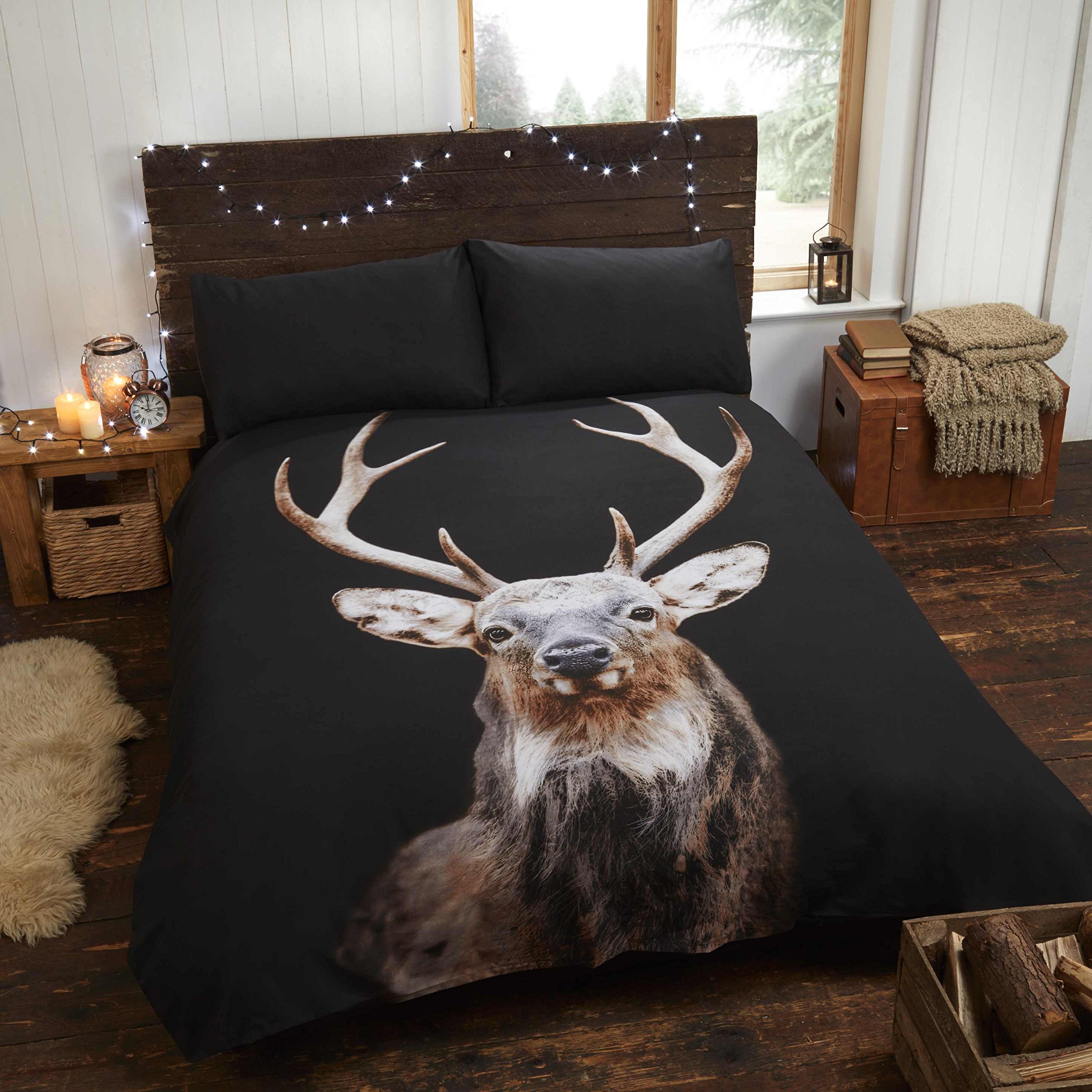 Rapport Caledonian Stag Duvet Set, Natural, Double