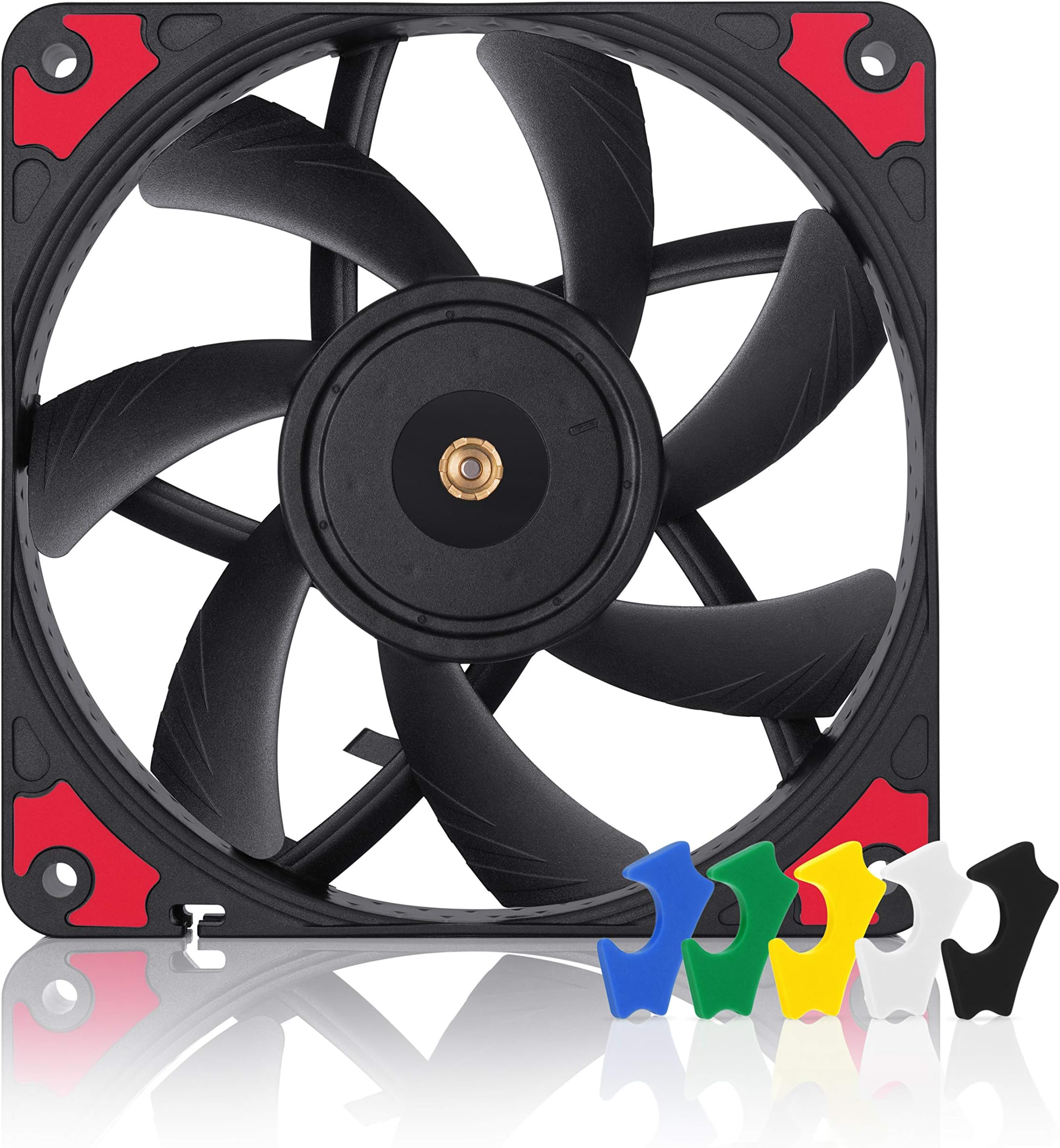 Chromax Black Swap 120mm 1850RPM PWM Computer Case Fan w/Anti-Vibration Pads