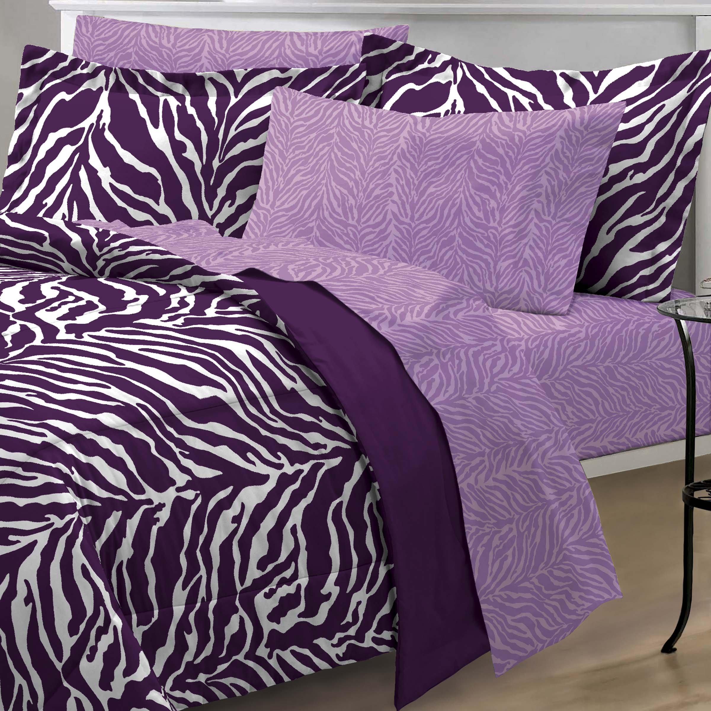 Amazon.com: My Room Zebra Purple Ultra Soft Microfiber Comforter