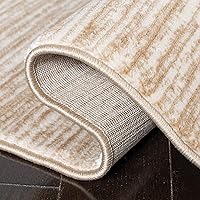 Vista 6 de SAFAVIEH - Alfombra de 4x6 pies, colección Vision, diseño moderno en tonos ombré, color crema, no suelta pelusa y fácil de limpiar, ideal para sala