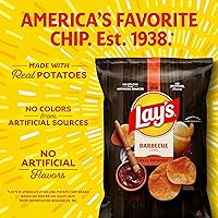 Vista 5 de Papas fritas con sabor a barbacoa de Lay's, bolsas de 1 oz, (paquete de 40) (el embalaje y la fórmula pueden variar)