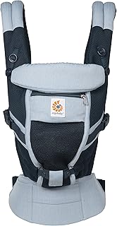 Ergobaby Adapt Marsupio Neonati Ergonomico 0 36 Mesi, Cool Air Mesh 3-in-1 Zaino Porta Bebe, Chambray