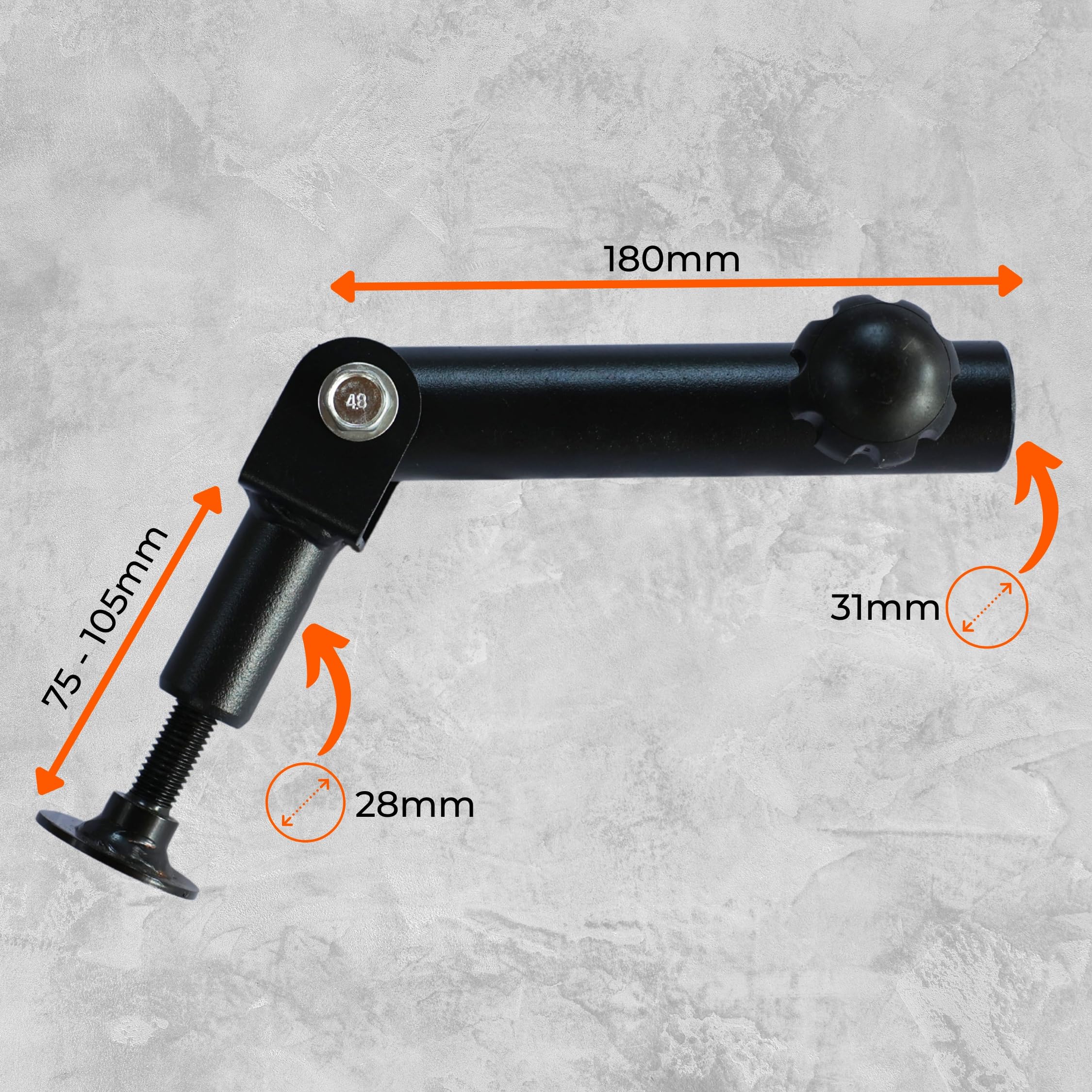 Landmine Support pour haltères longs 30 mm - Barre d'aviron d'haltères de fitness - Barre d'haltère T bar row - Appareil d'entraînement squat et dorsal