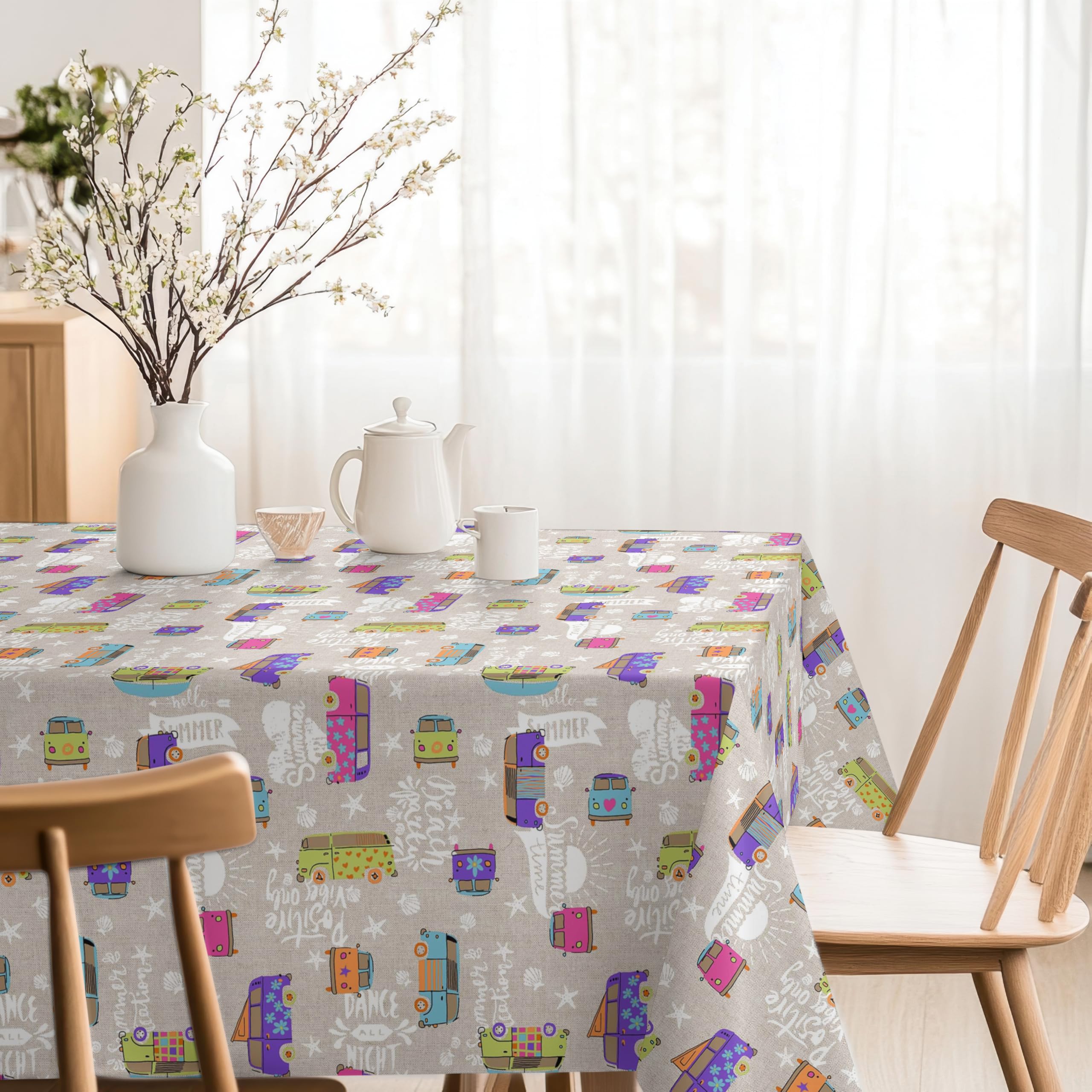 Martina Home Resin Tablecloth Hippie Single 250 x 140 cm