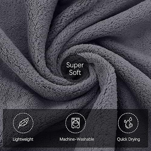 Miniatura 7 de TENSTARS Paquete de 6 toallas de mano, gris oscuro