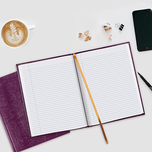 Miniatura 4 de Blueline Diario ejecutivo, encuadernado perfecto, tapa dura, 10.75 x 8.5 pulgadas, 150 páginas a rayas, uva (A10.95)