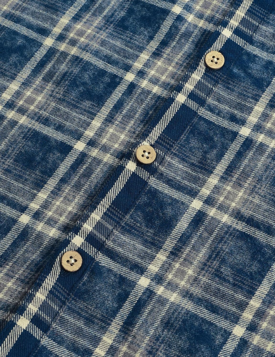 VATPAVE Boys Flannel Button Down Shirt Casual Long Sleeve Plaid Shirts 6-14 Years - Image 5