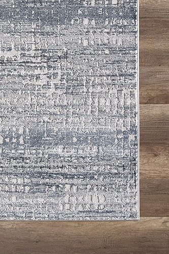 Miniatura 4 de Abani Rugs - Alfombra rectangular moderna con estampado de píxeles envejecidos de 5 pies 3 pulgadas x 7 pies 6 pulgadas, colección Vista, alfombra