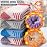 EBMORE Kids Merino Wool Hiking Socks Toddlers Girls Winter Thermal Thick Warm Boot Cushion Ski Snow Gift Socks Stocking Stuffers 6 Pairs (Colored Stripes, 12-15 Years)