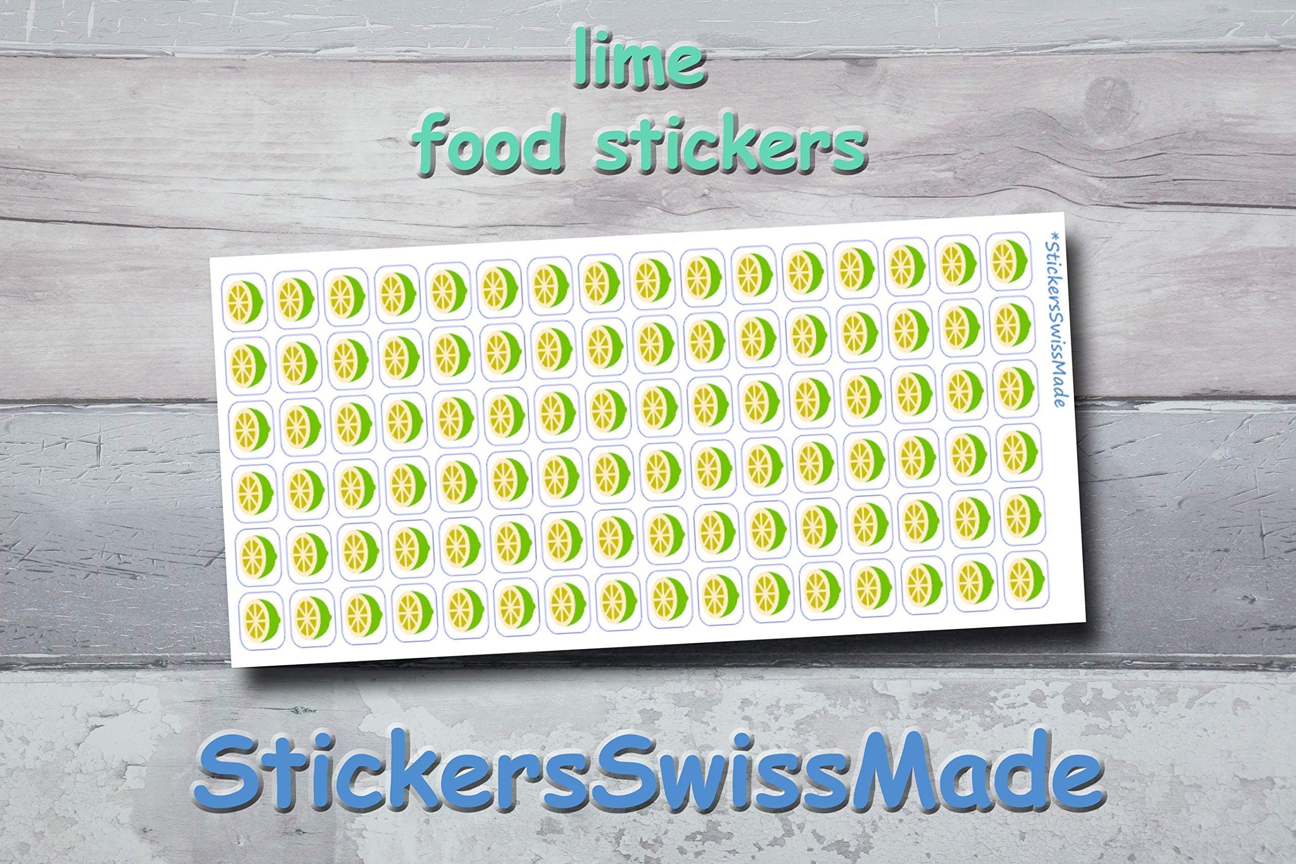 LIME | small multicolored food icon | sticker for your planner or bullet journal