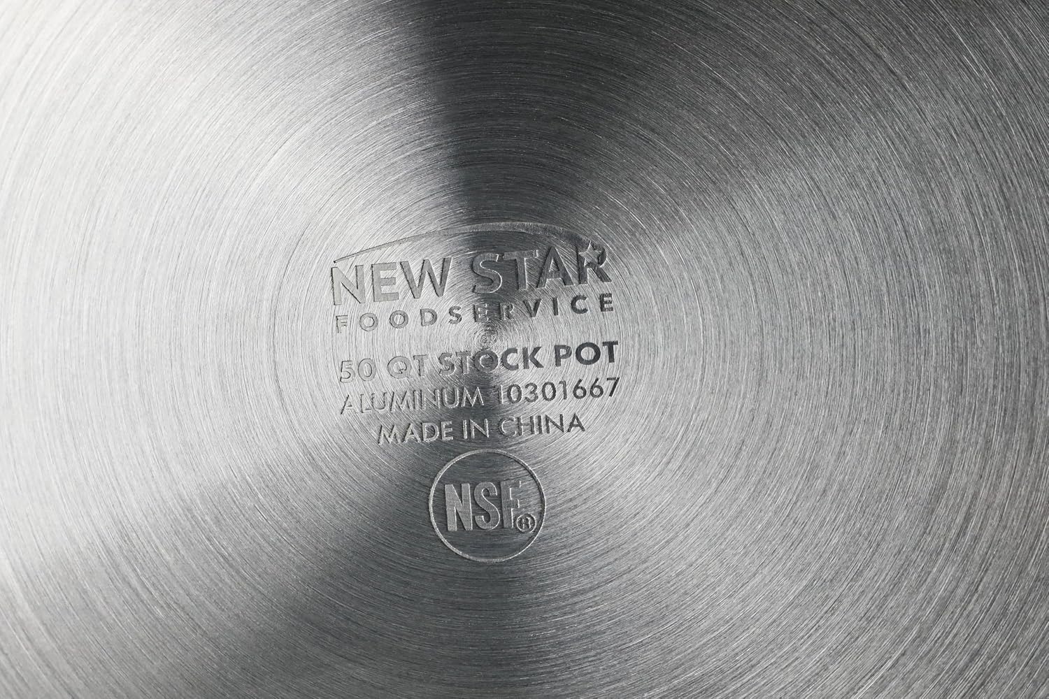 New Star Foodservice 50 Qt Aluminum Stock Pot, No Cover