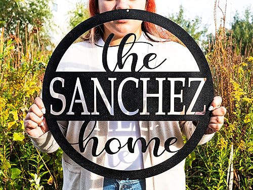 Custom Family Welcome Home Sign  Outdoor Family Name Sign for Front Porch  Housewarming Couples Gift  Last Name Wedding Anniversary Gift