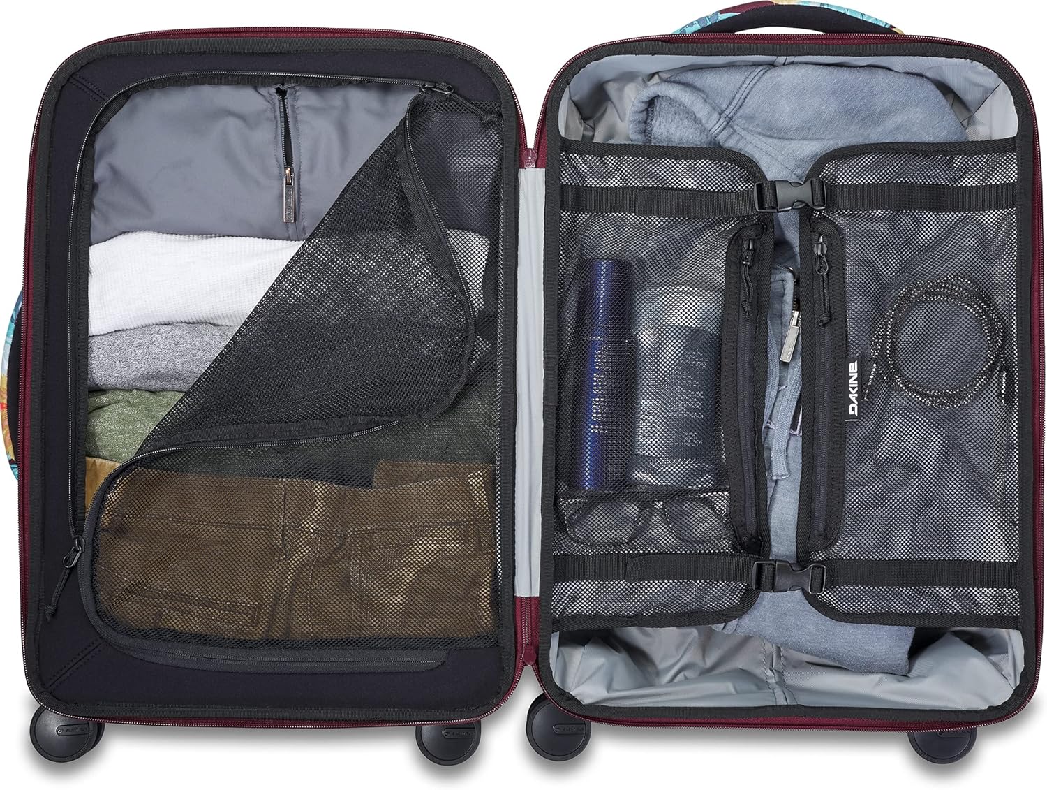 review Dakine VERGE Carry ON Spinner 30L, Full Bloom