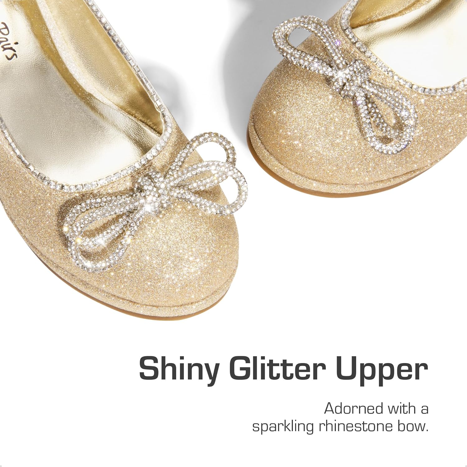 DREAM PAIRS Girls Dress Shoes Platform Chunky Heel Ankle Strap Princess Flats Flower Party Wedding Pump for Little Big Kid - Image 2