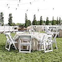 Vista 8 de Flash Furniture HERCULES - Sillas plegables para niños con asientos acolchados Juego de 2 sillas plegables de resina blanca con asiento acolchado