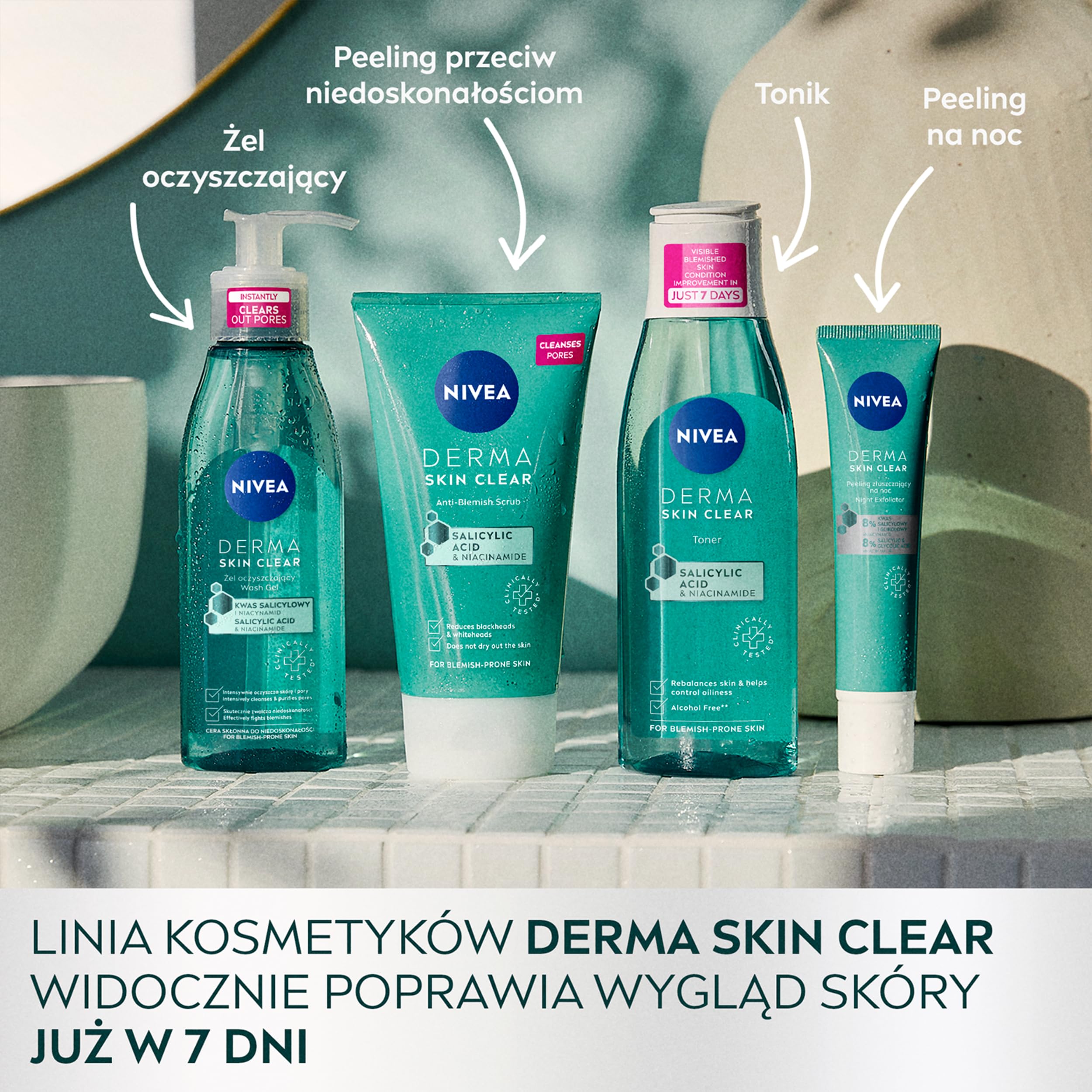 NIVEA Derma Skin Clear Oczyszczający żel do mycia twarzy 150 ml