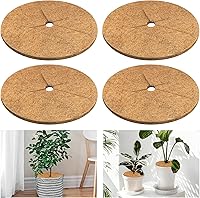 Vista 9 de Legigo 10 piezas Anillo de mantillo de fibra de coco Anillo protector de plantas para árboles, anillo de protección de árbol de coco natural de 9