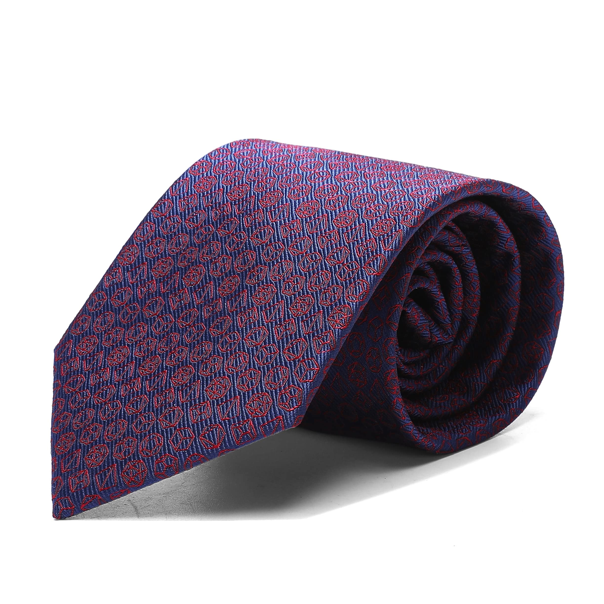 ASVP Shop Stylish Polyhedral Dice Necktie - Dice Tie - D&D Dungeon Master's Gift - DnD Accessory