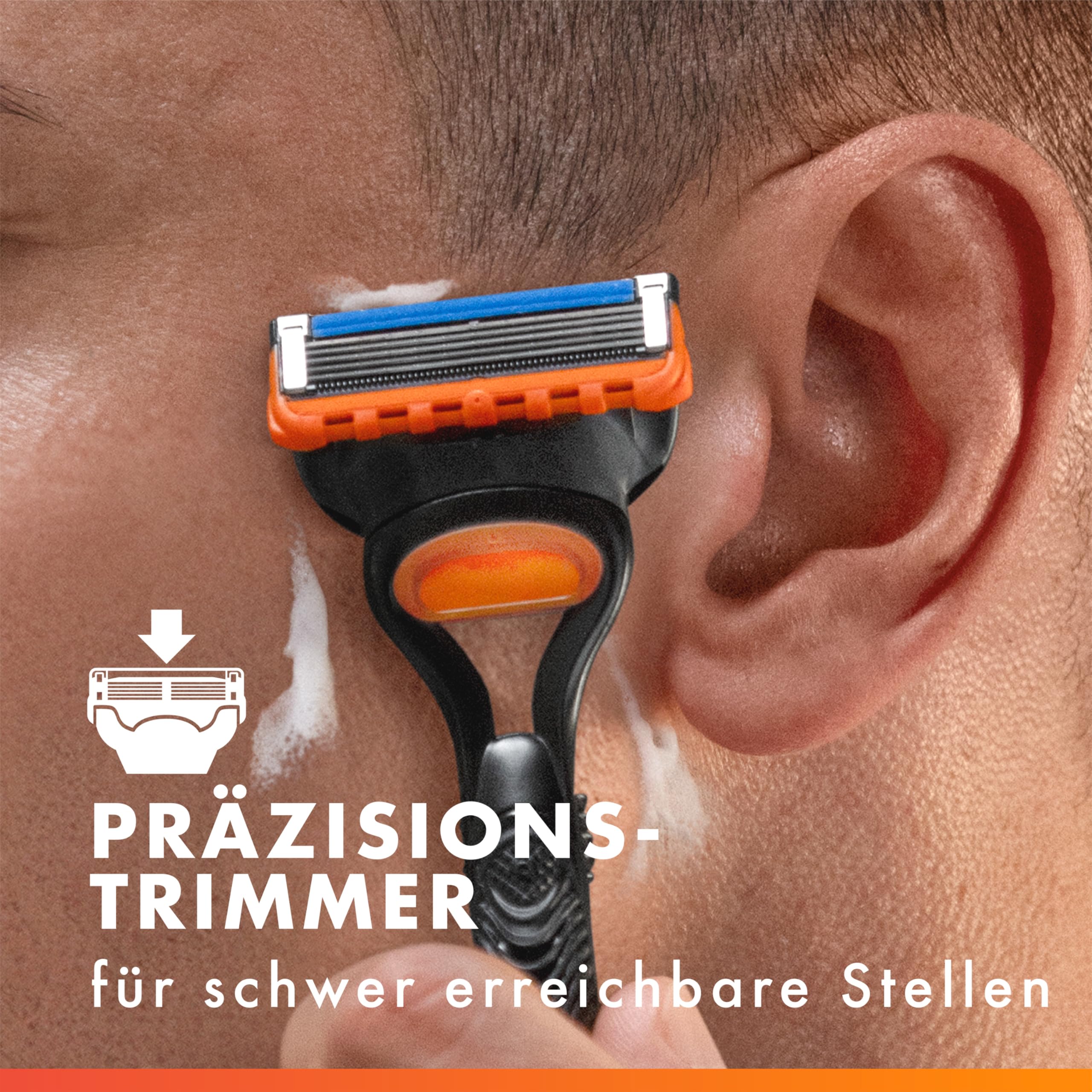 Gillette Fusion5 Rasierer Herren UEFA Champions League Special Edition 12 Ersatzklingen 5 Klingen Blau