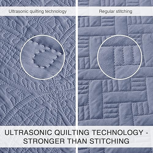 Vista 162 de Love's cabin Colchas para cama Queen de color blanco, colcha suave de verano, colcha de microfibra ligera, colcha de estilo moderno