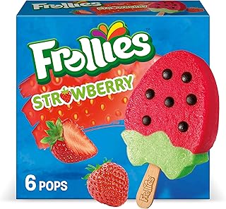 Frollies Strawberry Fruity Ice Pops, 6 Count