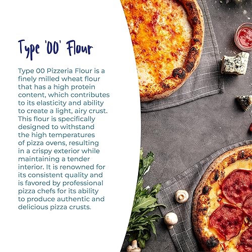 Miniatura 4 de Mulino Caputo "Harina de pizza - Tipo "00"" (12% proteína -11.0 lbs bolsa azul)"