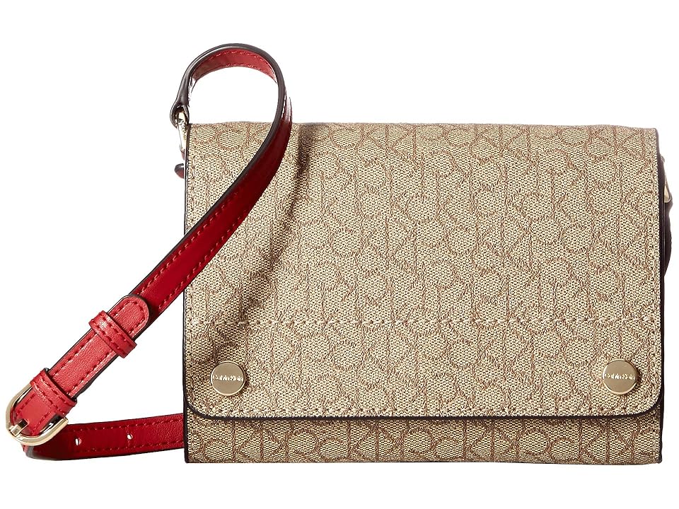 

Calvin Klein Susan Monogram Crossbody (Red) Cross Body Handbags