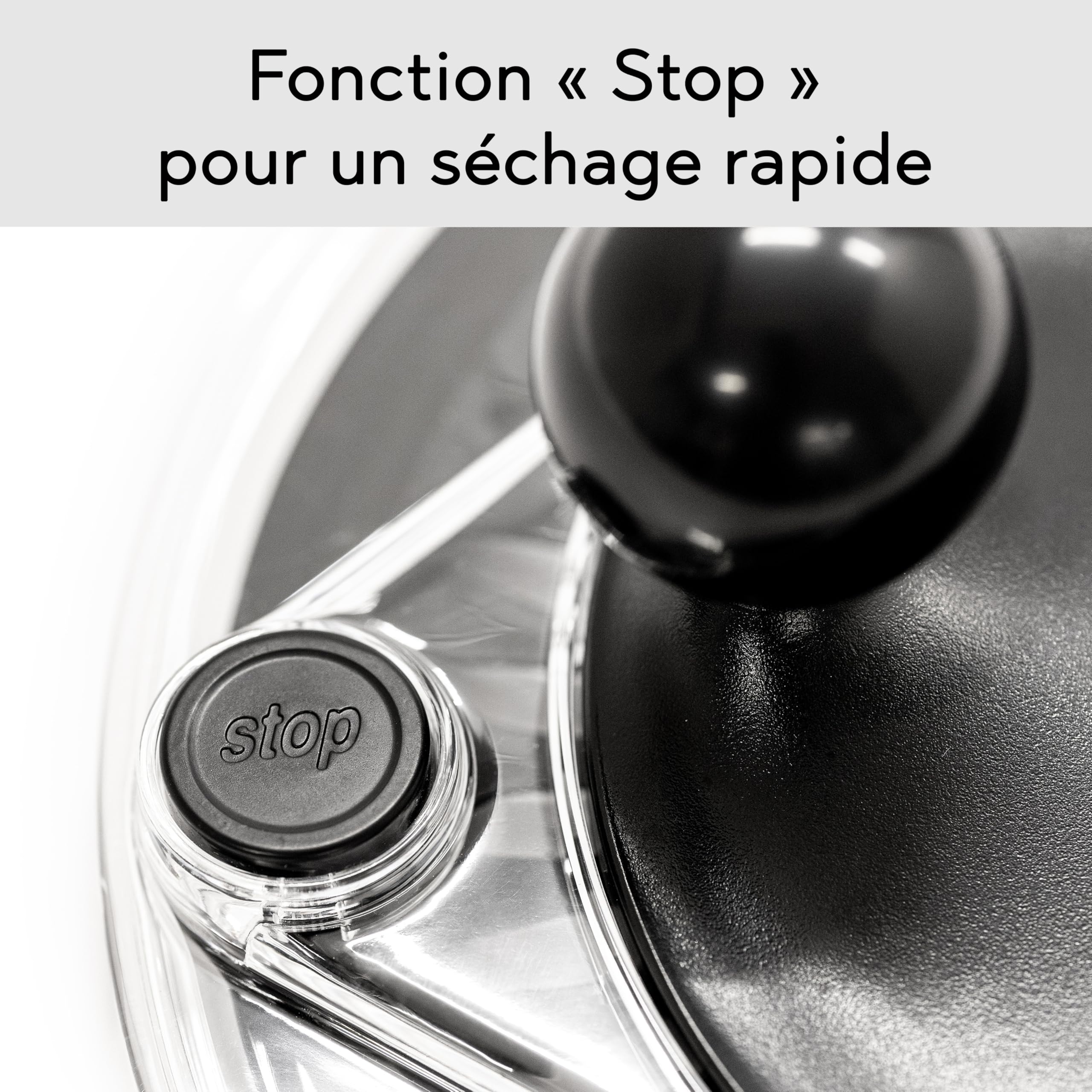 Hanseküche Essoreuse à Salade INOX Professionnelle – Saladier 3-en-1 pour Essorer, Servir et Conserver, Grande Capacité 4,5L, sans BPA, Compatible Lave-Vaisselle, Ø 24,5 x 19 cm