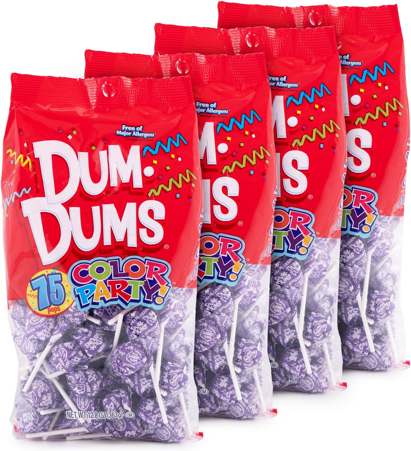 Dum Dums Purple Grape 4-75 count bags