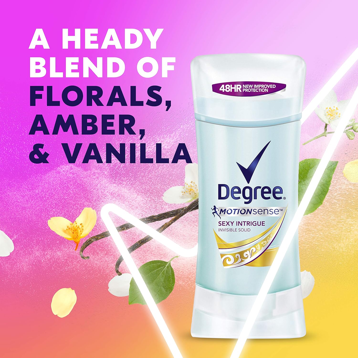 Degree Antiperspirant Deodorant 48 Hour Advanced Protection Sexy Intrigue Deodorant for Women 2.6 oz, 4 Count