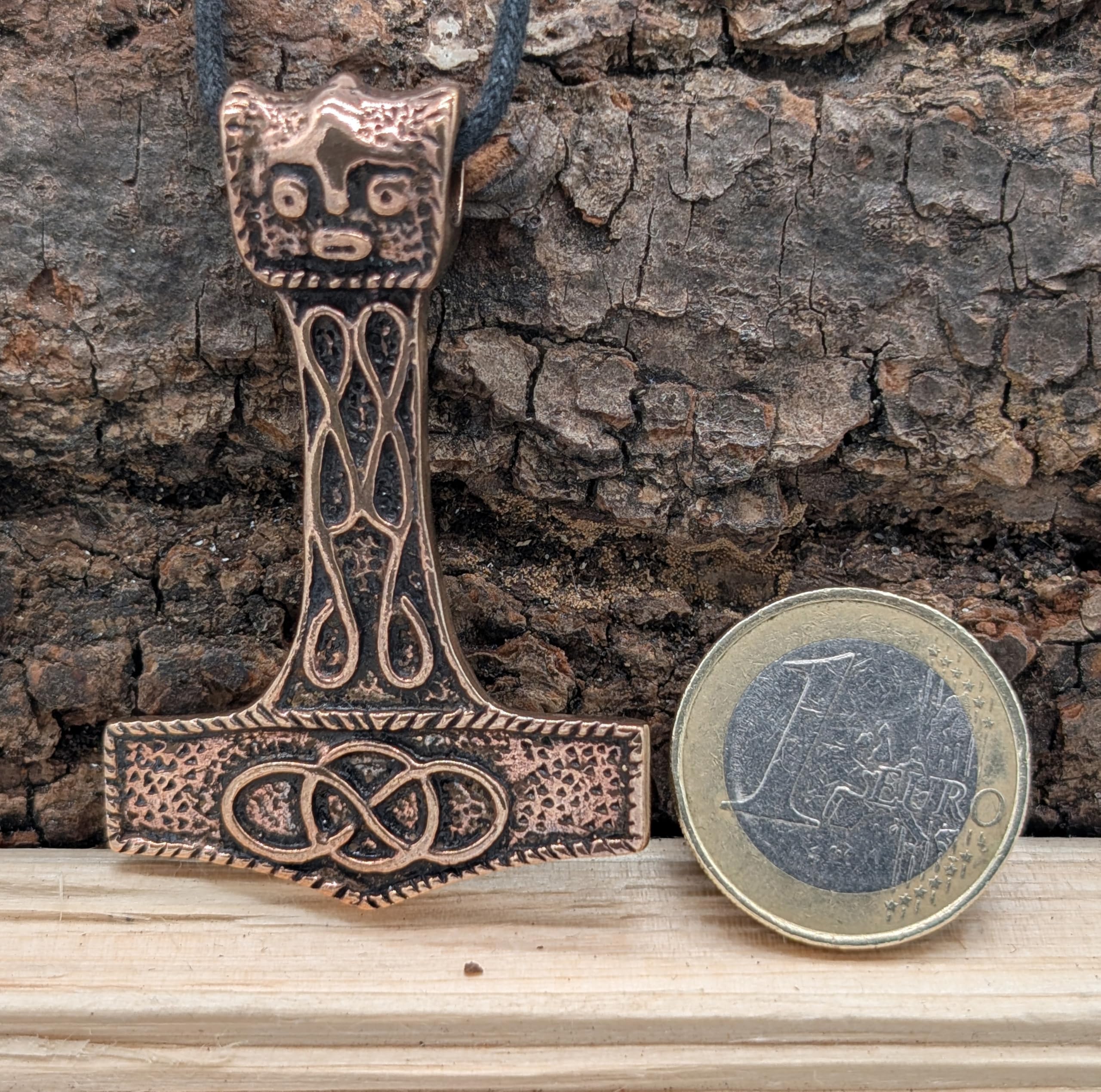 Grand pendentif Marteau de Thor en bronze No 77A