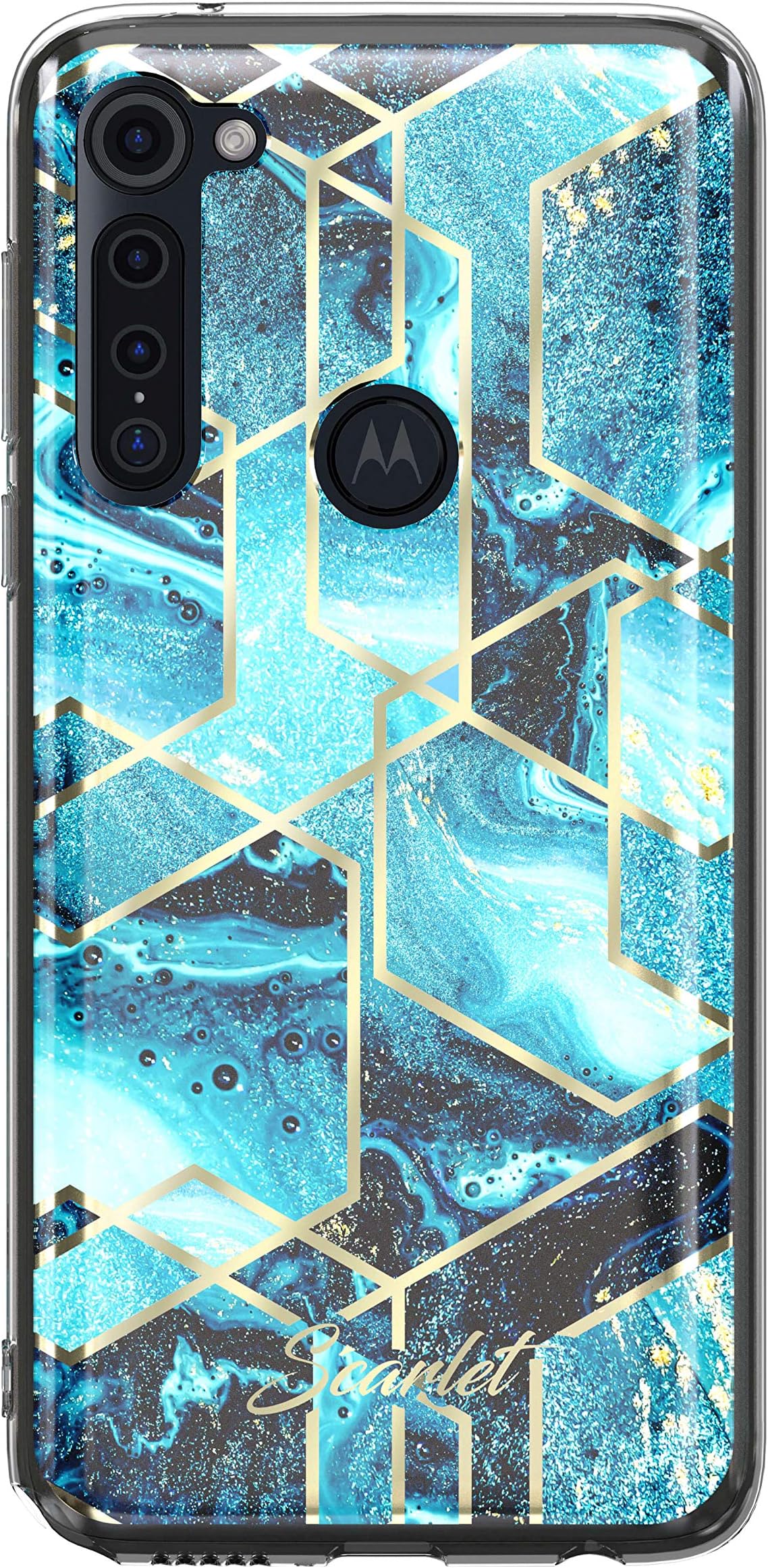 Custodia per Motorola Moto G Stylus 5G, con cerniera, portafoglio in Finto cuoio con tasche per carte, supporto e passante per la mano Lake blu