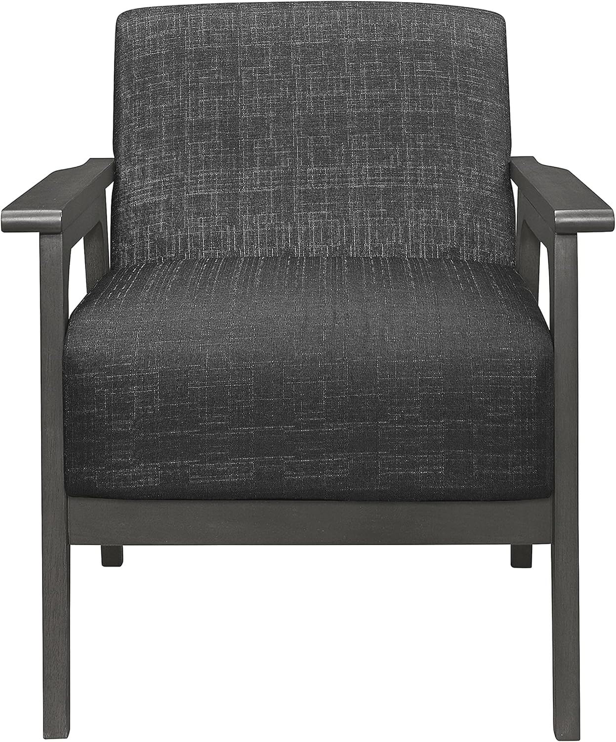 Lexicon Odis Fabric Accent Chair, 27.5" W, Dark Gray : Home & Kitchen